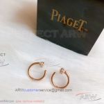 AAA Replica Piaget Rose Gold Possession Open Hoop Earrings
